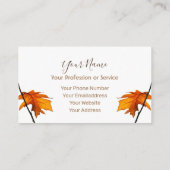 ミニマル葉カラフル葉のデザイン 名刺 (裏面)