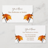 ミニマル葉カラフル葉のデザイン 名刺 (正面/裏面)