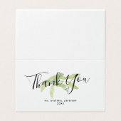 ミニマル葉スのスクリプトと結婚サンキューカード