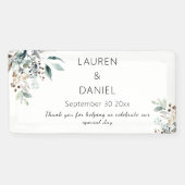 ミニマル葉スセージの名結婚前の感謝 横断幕 (横)