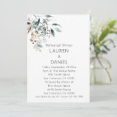 ミニマル葉ス結婚セージズのリハーサルディナー 招待状 (スタンド正面)