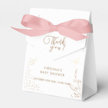 ミニマル葉金ゴールドバタフライベビーシャワー