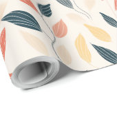 ミニマル葉 ラッピングペーパー (ロールコーナー)