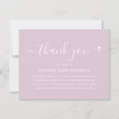 ミニマル葬儀忌引き悔やみや弔慰 サンキューカード (正面)