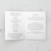 ミニマル葬儀折りプログラムテンプレート プログラム (内部)