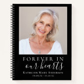 ミニマル葬儀記念ゲストブック ノートブック (正面)