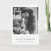 ミニマル葬儀 |折り畳まれたサービスの順序 プログラム (正面)