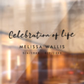 ミニマル葬儀 |生モダン命お祝い ウィンドウサイン (シート2)