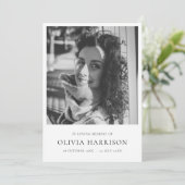 ミニマル葬儀 |生モダン命お祝い プログラム (スタンド正面)