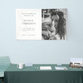 ミニマル葬儀 |生モダン命お祝い 横断幕 (トレードショー)