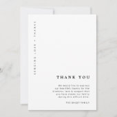 ミニマル葬儀 |生命のお祝いシンプル サンキューカード (正面)