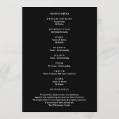 ミニマル葬式お祝いのライフ写真 プログラム (裏面)