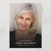 ミニマル葬式お祝いのライフ写真 プログラム (正面)