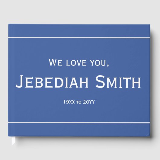 ミニマル葬式・慰霊帳 ゲストブック (正面)