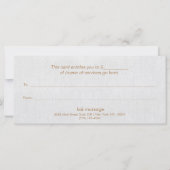 ミニマル薄いグレーのギフト証書 (裏面)