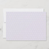 ミニマル薄紫結婚ズガウンブライダルシャワー招待状 サンキューカード (裏面)