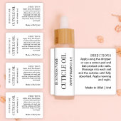 ミニマル表皮油5mlドロッパーボトルラベル シール