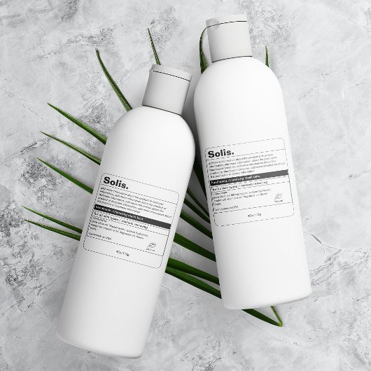 ミニマル製品ラベル スクエアシール