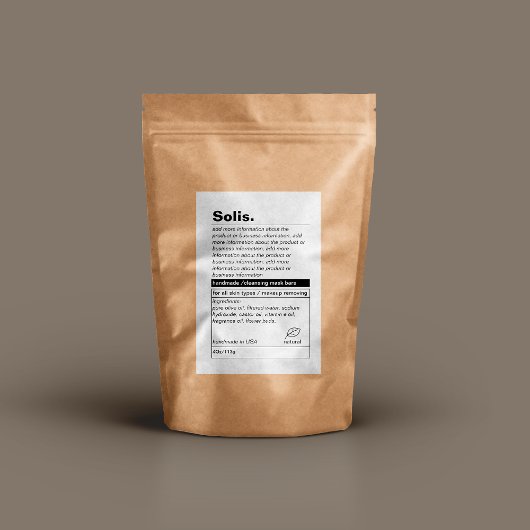 ミニマル製品ラベル フードラベル