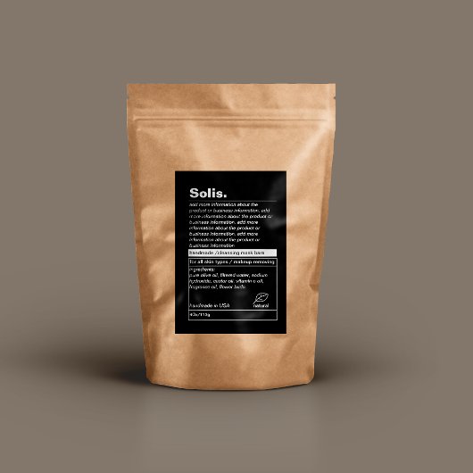 ミニマル製品ラベル フードラベル