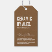 ミニマル製品ロゴつるラベル ギフトタグ (正面)