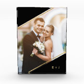 ミニマル角度モノグラムののカスタム写真 フォトブロック (正面)