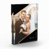 ミニマル角度モノグラムののカスタム写真 フォトブロック (左)