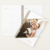 ミニマル角度モノグラムののカスタム写真 プランナー手帳 (ディスプレー)