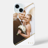 ミニマル角度モノグラムののカスタム写真 Case-Mate iPhoneケース (裏面)