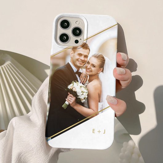 ミニマル角度モノグラムののカスタム写真 Case-Mate iPhoneケース