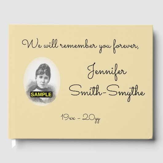 ミニマル記念エレガント招待帳 ゲストブック (正面)