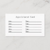 ミニマル誕生ドウラロゴ – 妊娠妊婦のと 予約カード (裏面)