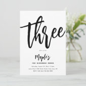 ミニマル誕生日招待状 |シンプル誕生日 招待状 (スタンド正面)