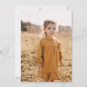 ミニマル誕生日招待状 |シンプル誕生日 招待状 (裏面)