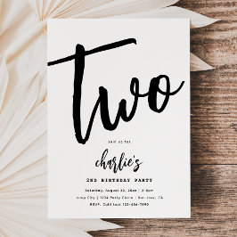 ミニマル誕生日招待状 |シンプル誕生日 招待状