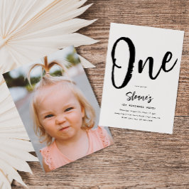 ミニマル誕生日招待状 |シンプル誕生日 招待状