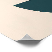 ミニマル調和 – 幾何学円ウォールアート ポスター (角)