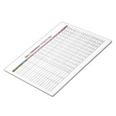 ミニマル請求書支払い帳 ノートパッド (アングル)