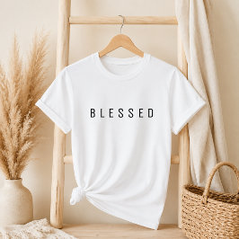 ミニマル賛美文字ホワイトTシャツ Tシャツ