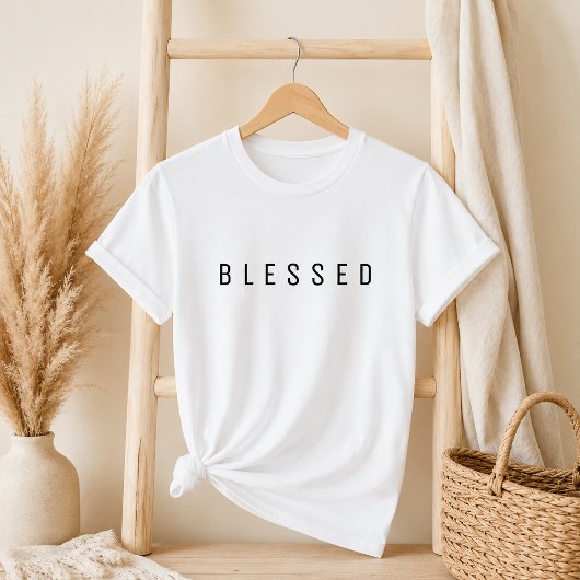 ミニマル賛美文字ホワイトTシャツ Tシャツ