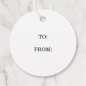 ミニマル赤いハートラブシンプルバモダンンタイン フェイバータグ (裏面)