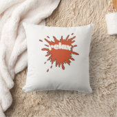 ミニマル赤いブラッシュストロリラックスーク"角枕 –  クッション (ブランケット)