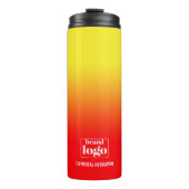 ミニマル赤イエローグラデーション要素ロゴ タンブラー (正面)