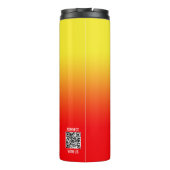 ミニマル赤イエローグラデーション要素ロゴ タンブラー (裏面)