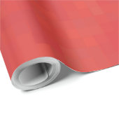 ミニマル赤モダン抽象芸術パタスタイリッシューン ラッピングペーパー (ロールコーナー)