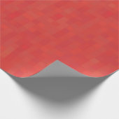 ミニマル赤モダン抽象芸術パタスタイリッシューン ラッピングペーパー (角)