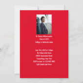 ミニマル赤写真博士課程 招待状 (裏面)