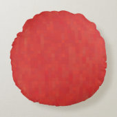 ミニマル赤抽象芸術モダンパターエレガントン ラウンドクッション (正面)