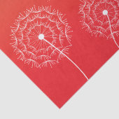 ミニマル赤白タンポポ名かわいいフローラ 薄葉紙 (詳細)