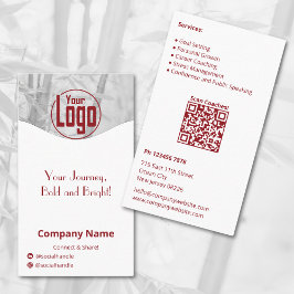 ミニマル赤白人選手コーチ会社 名刺